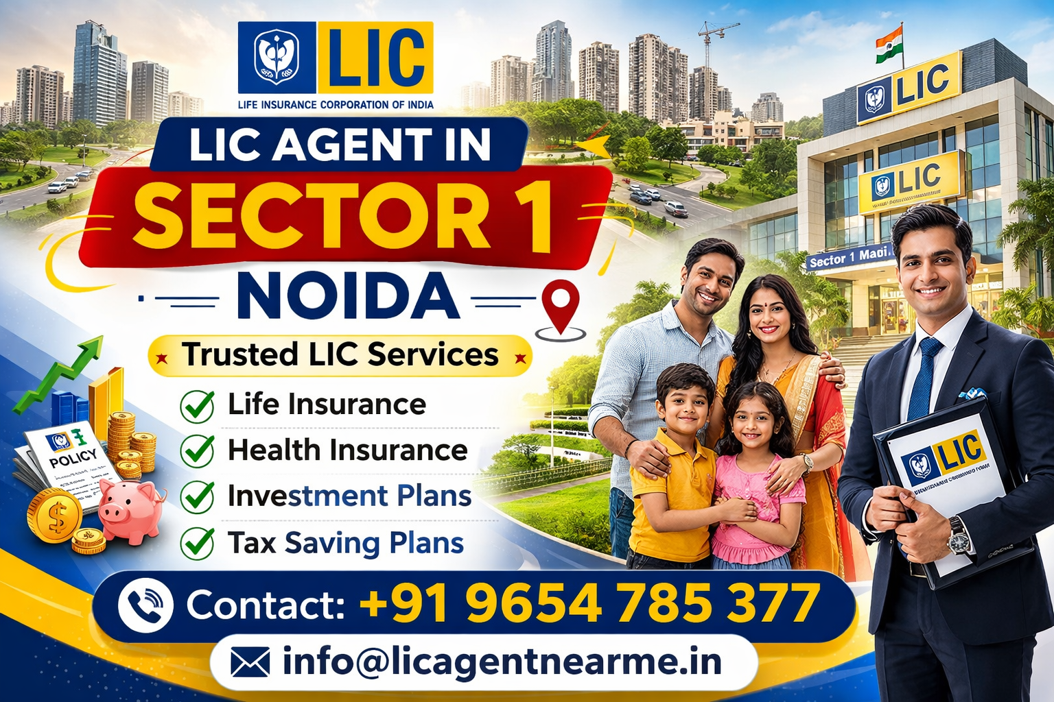 LIC Services in Sector 1 Noida