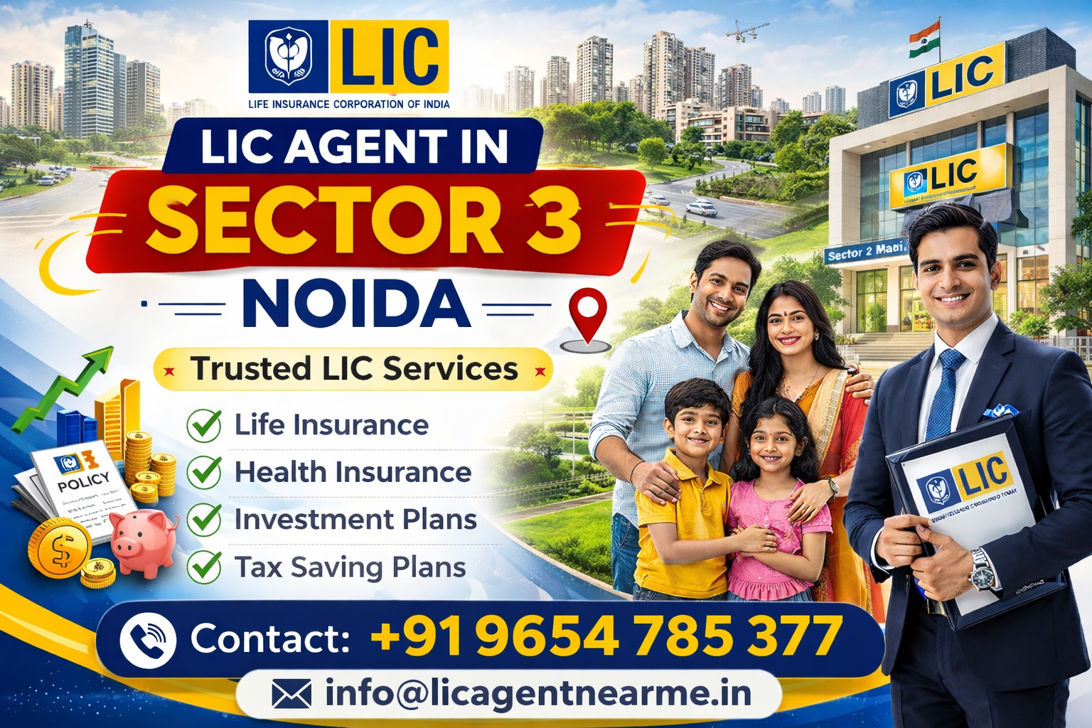 LIC Agent in Sector 3 Noida