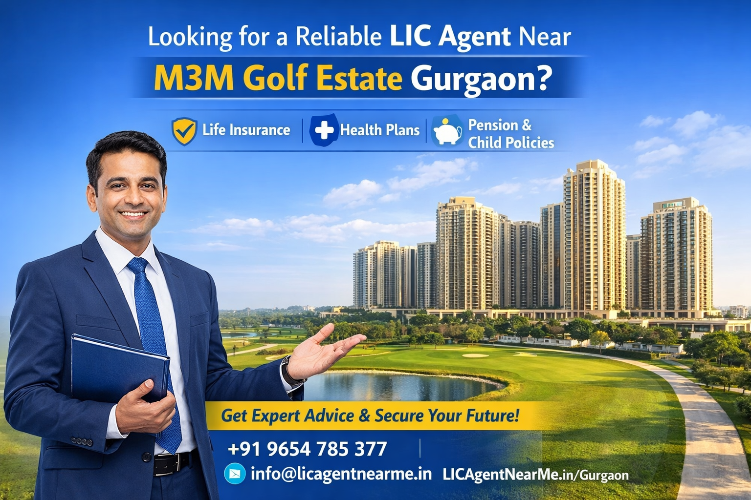 Lic Agent near M3M Golf Estate