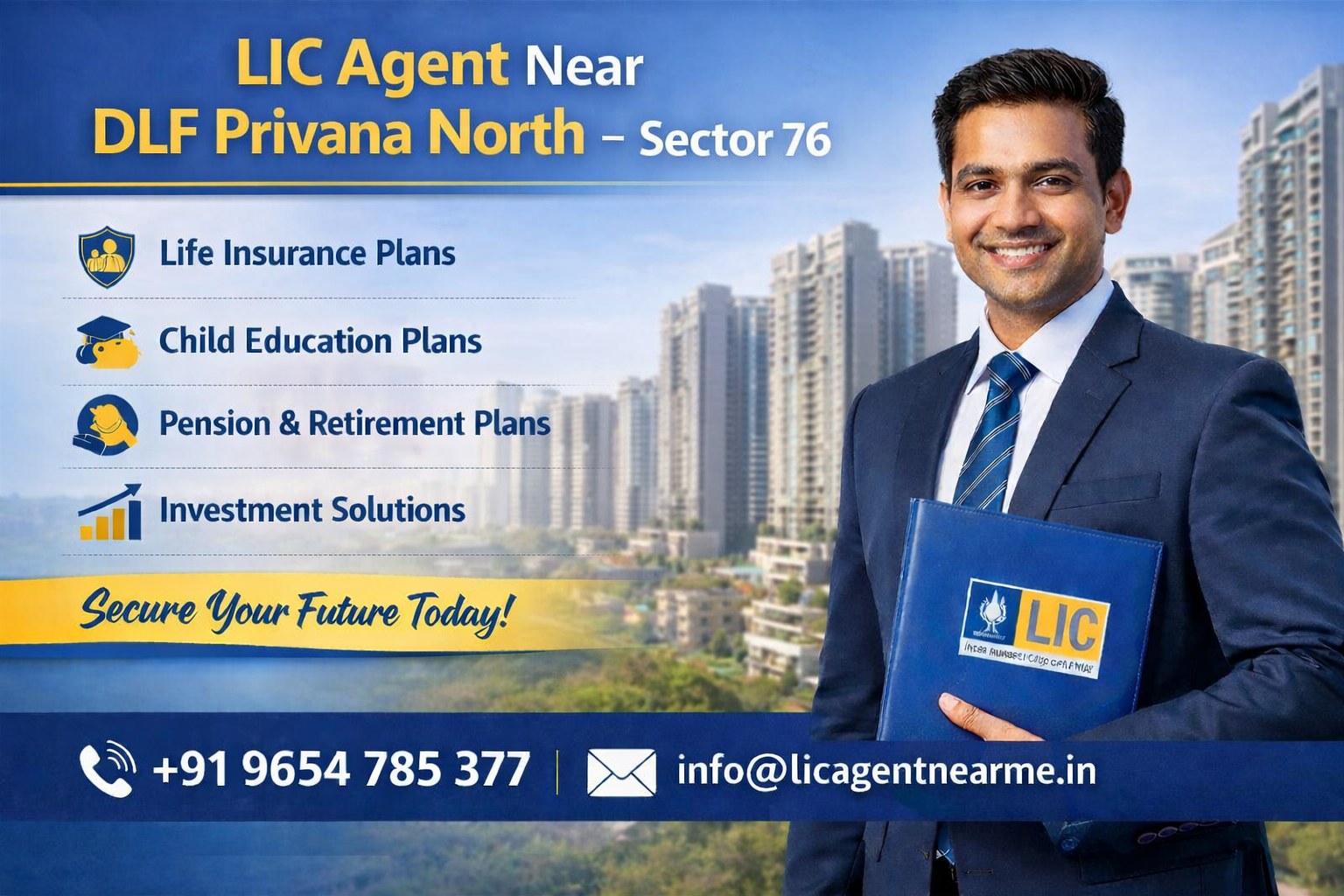 LIC Agent Near DLF Privana North 