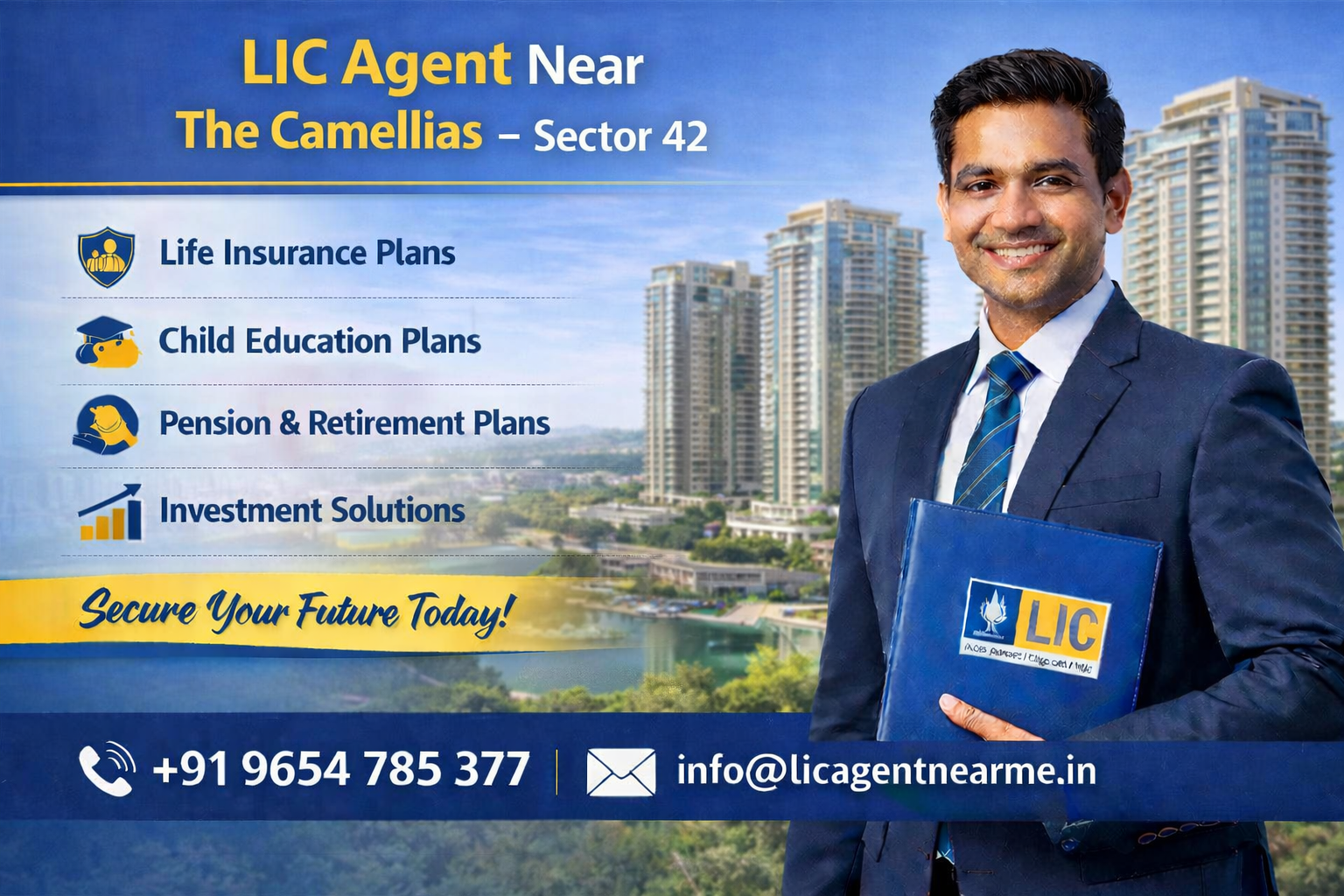 LIC Agent near DLF The Camellias 